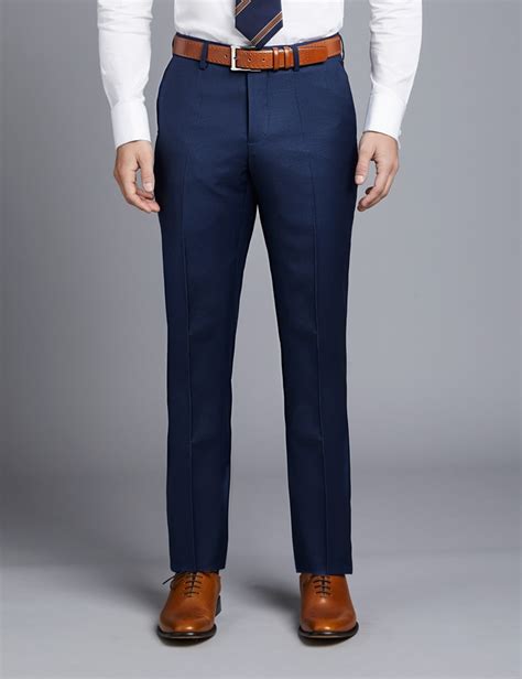 mens blue suit trousers